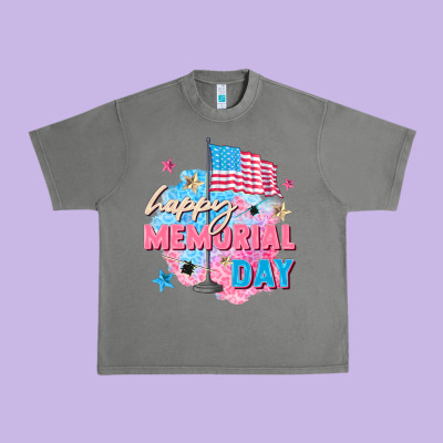Happy Memorial Day Urban Heavy Tee Designed By Fadigitalartstudio
