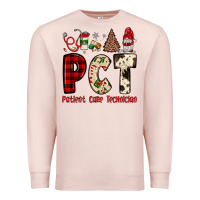 Pale Pink pct patient care technician  christmas Premium Sweatshirt - JahusDesignShop