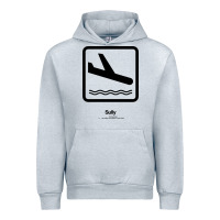 Heather Grey sully movie silhouette Urban Hoodie - DesigneFamous