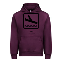 Mauve Wine sully movie silhouette Urban Hoodie - DesigneFamous