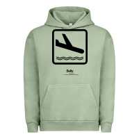 Pigment Oil Green sully movie silhouette Urban Hoodie - DesigneFamous