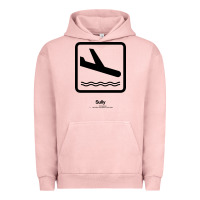 Pigment Salmon sully movie silhouette Urban Hoodie - DesigneFamous