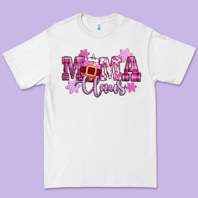 Mama Claus Pink Christmas Premium Tee Designed By Cowgirlartshop