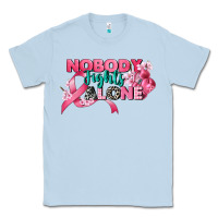 Dusty Blue nobody fights alone cancer awareness Classic Tee - CowGirlArtShop