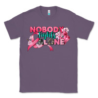 Lavender nobody fights alone cancer awareness Classic Tee - CowGirlArtShop