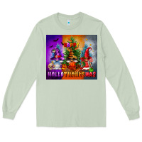 Matcha happy hallothanksmas Long Sleeve Tee - FaDigitalArtStudio