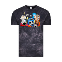 Cloud Black Soccer Coffee Cups Vintage Tee - FaDigitalArtStudio