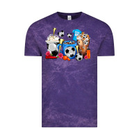 Cloud Purple Soccer Coffee Cups Vintage Tee - FaDigitalArtStudio