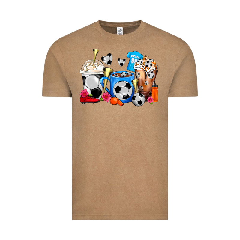 Soccer Coffee Cups Vintage Tee by FaDigitalArtStudio | Teevron