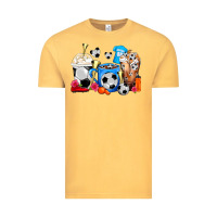 Vintage Mustard Soccer Coffee Cups Vintage Tee - FaDigitalArtStudio