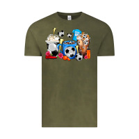 Vintage Olive Soccer Coffee Cups Vintage Tee - FaDigitalArtStudio