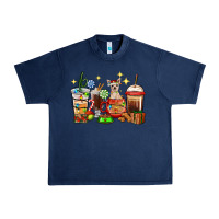 Navy Christmas coffee cups with Chihuahua Urban Heavy Tee - RanaPortraitStore