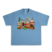 Pebble Blue Christmas coffee cups with Chihuahua Urban Heavy Tee - RanaPortraitStore