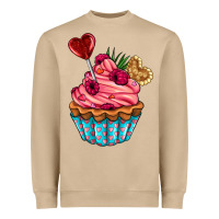 Mushroom valentines day cupcake Heavyweight Sweatshirt - AdoDesignShop