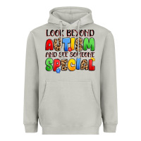 Moon Dust look beyond autism and see someone special Heavyweight Hoodie - JahusDesignShop