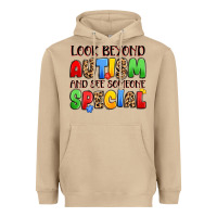 Mushroom look beyond autism and see someone special Heavyweight Hoodie - JahusDesignShop