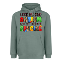 Look Beyond Autism And See Someone Special Heavyweight Hoodie | Teevron