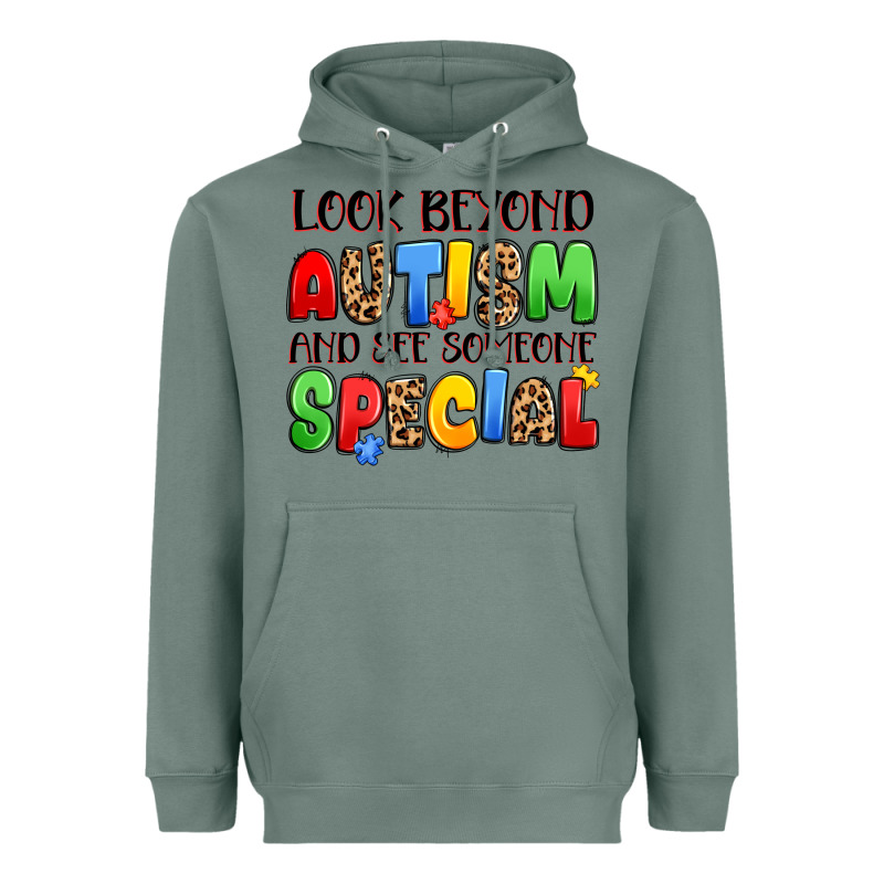 Look Beyond Autism And See Someone Special Heavyweight Hoodie by JahusDesignShop | Teevron