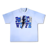 Grape Ice Police wife Urban Heavy Tee - FaDigitalArtStudio