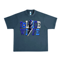 Midnight Navy Police wife Urban Heavy Tee - FaDigitalArtStudio
