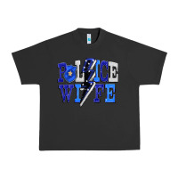 Pigment Black Police wife Urban Heavy Tee - FaDigitalArtStudio