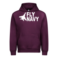 Mauve Wine fly navy Urban Hoodie - DesigneFamous