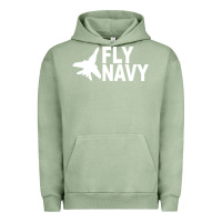 Pigment Oil Green fly navy Urban Hoodie - DesigneFamous