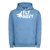 Pigment Pebble Blue fly navy Urban Hoodie - DesigneFamous