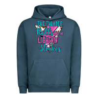 Pigment Midnight Navy The Thunder Rolls And The Lıghtnıng Strikes Urban Hoodie - JahusDesignShop