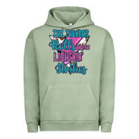 Pigment Oil Green The Thunder Rolls And The Lıghtnıng Strikes Urban Hoodie - JahusDesignShop