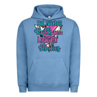 Pigment Pebble Blue The Thunder Rolls And The Lıghtnıng Strikes Urban Hoodie - JahusDesignShop