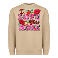 I Love You More With Lips And Strawberry Heavyweight Sweatshirt | Teevron