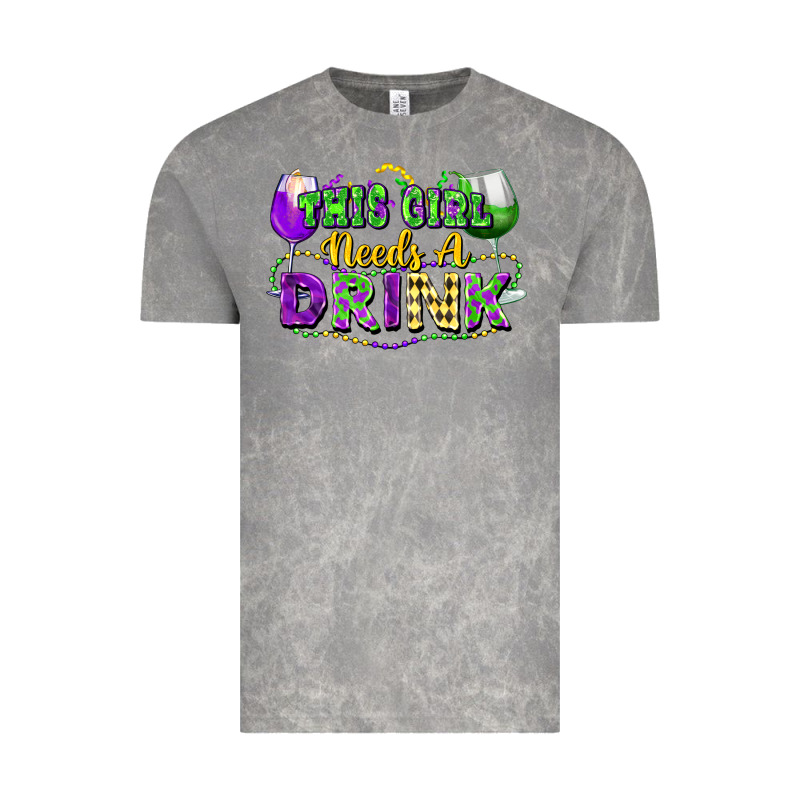 This Girl Needs A Drink Vintage Tee by FaDigitalArtStudio | Teevron