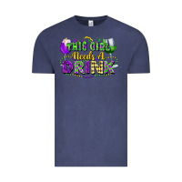Vintage Denim This girl needs a drink Vintage Tee - FaDigitalArtStudio