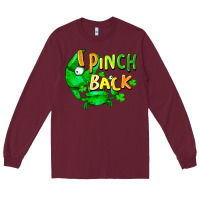 Burgundy i pinch back with crab Long Sleeve Tee - FaDigitalArtStudio