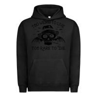 Pigment Black hunter s thompson  fear and loathing in las vegas rare to die Urban Hoodie - DesigneFamous
