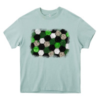 Soccer Leopard Glitter Background Heavy Core Tee | Teevron