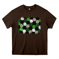 Chocolate Brown Soccer leopard glitter background Heavy Core Tee - HowdyJamesFarm