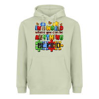 Matcha in a world where you can be anything be kind Heavyweight Hoodie - JahusDesignShop