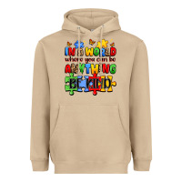 Mushroom in a world where you can be anything be kind Heavyweight Hoodie - JahusDesignShop