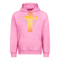 Fuchsia Pink god family steeler shirt father's day gift tee t shirt Urban Hoodie - DesigneFamous
