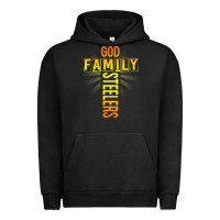 Pigment Black god family steeler shirt father's day gift tee t shirt Urban Hoodie - DesigneFamous