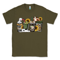 Army Green cowhide coffee cup Classic Tee - HowdyJamesFarm
