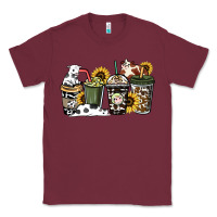 Burgundy cowhide coffee cup Classic Tee - HowdyJamesFarm