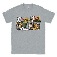 Heather Grey cowhide coffee cup Classic Tee - HowdyJamesFarm