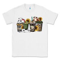 White cowhide coffee cup Classic Tee - HowdyJamesFarm
