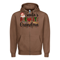Chestnut santa's favorite grandma Zipper Hoodie - AdoDesignShop