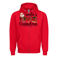 Red santa's favorite grandma Zipper Hoodie - AdoDesignShop