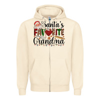 Sandshell santa's favorite grandma Zipper Hoodie - AdoDesignShop