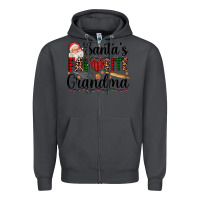 Smoke santa's favorite grandma Zipper Hoodie - AdoDesignShop